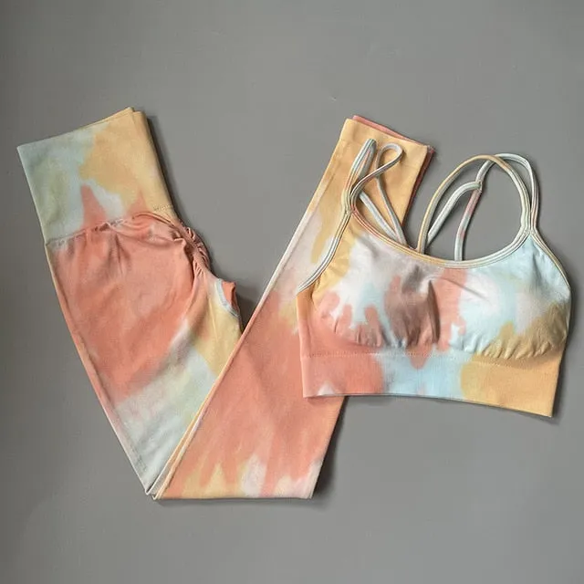 Seamless yoga set Women gym clothing