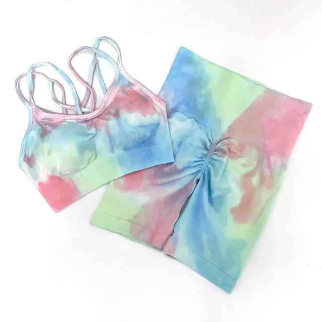 Seamless yoga set Women gym clothing