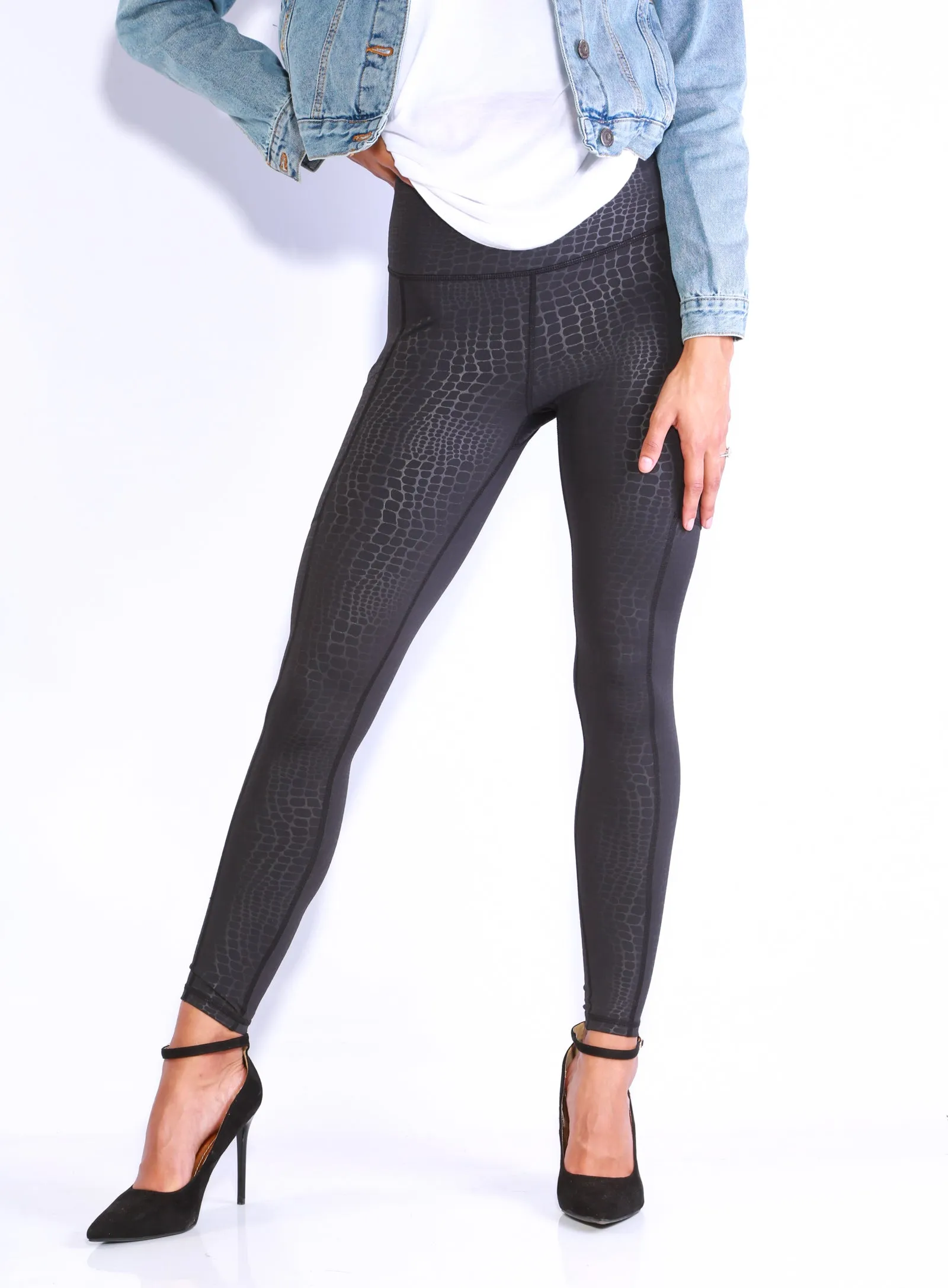 Shapewear TNG Embossed Leggings - Croc
