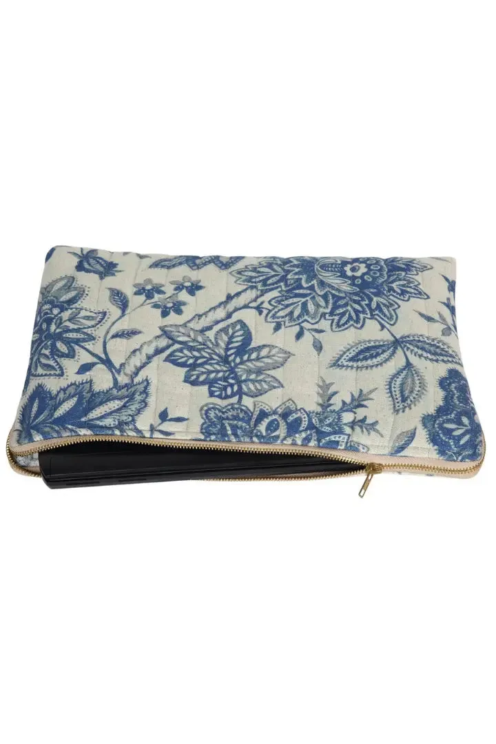 Shiksha Printed Linen Laptop Sleeve