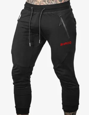 SHRDD Tapered joggers -Black/Red