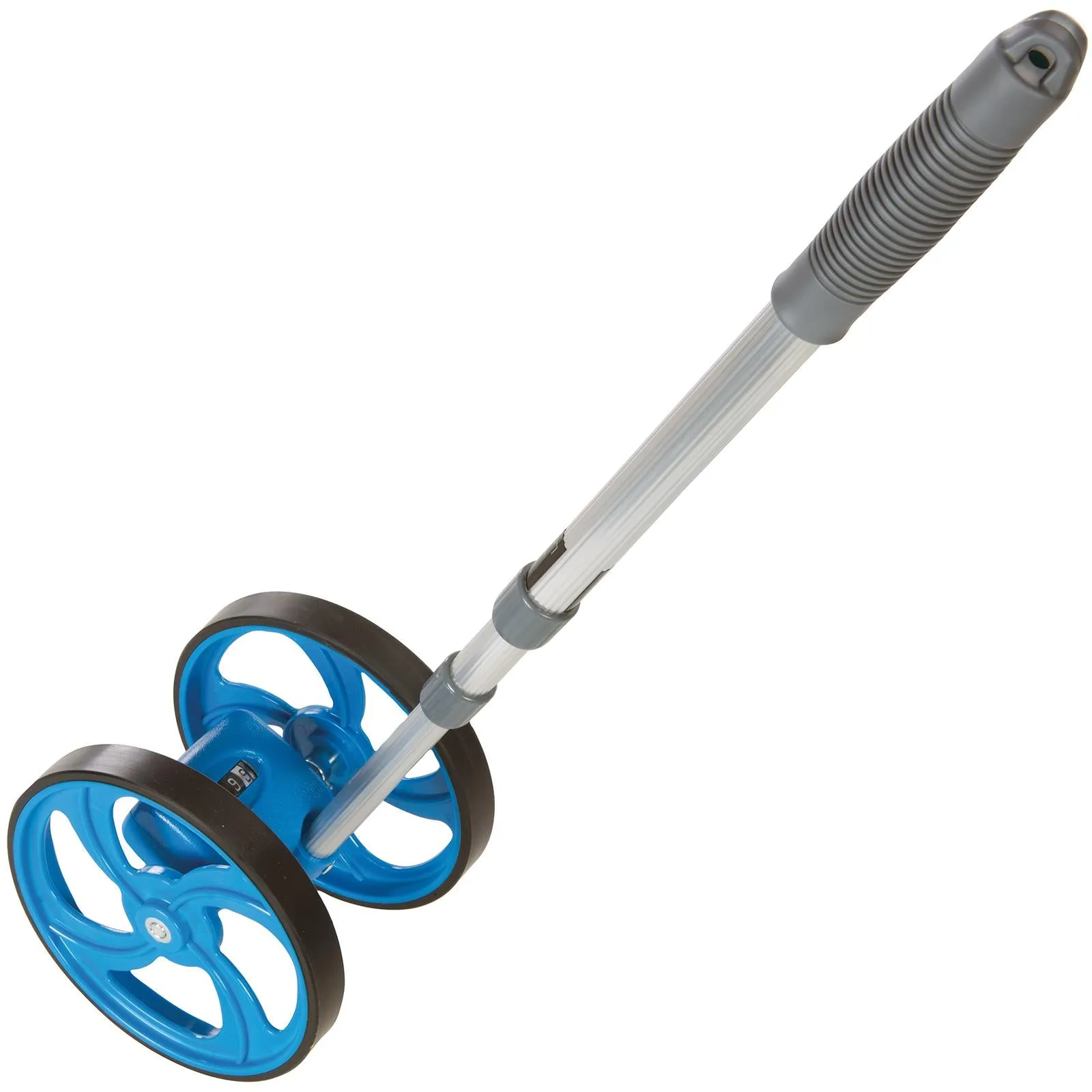 Silverline Mini Measuring Wheel 9999m Telescopic Handle Analogue