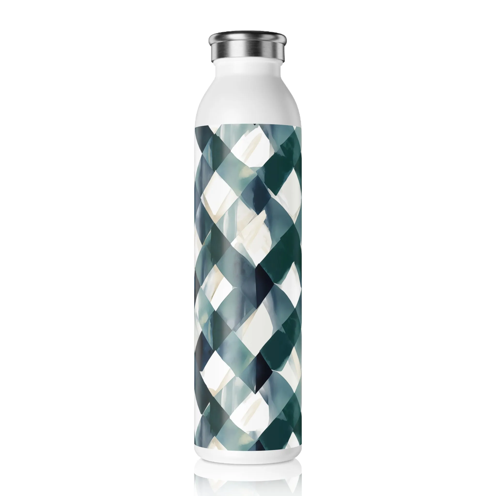 Slim Water Bottle - Wolf Chadds Ford Harlequin