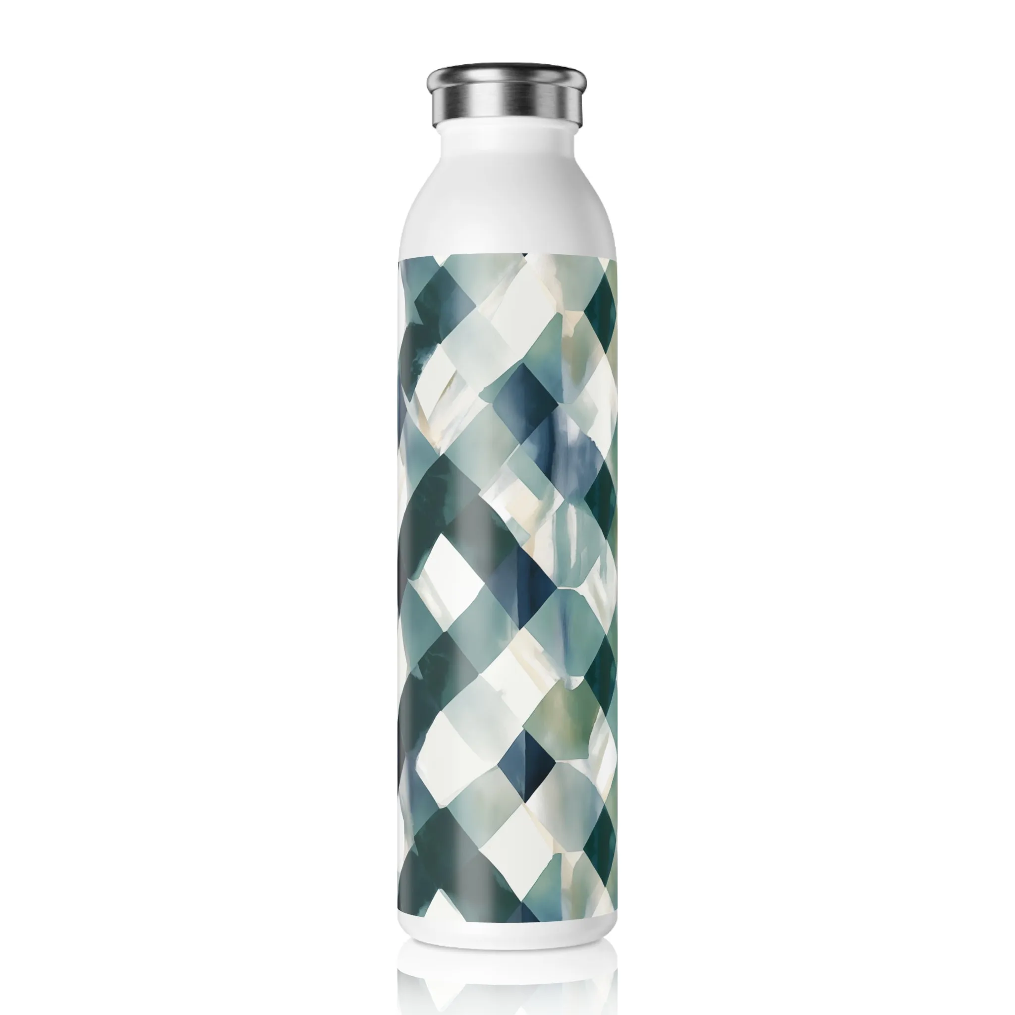 Slim Water Bottle - Wolf Chadds Ford Harlequin