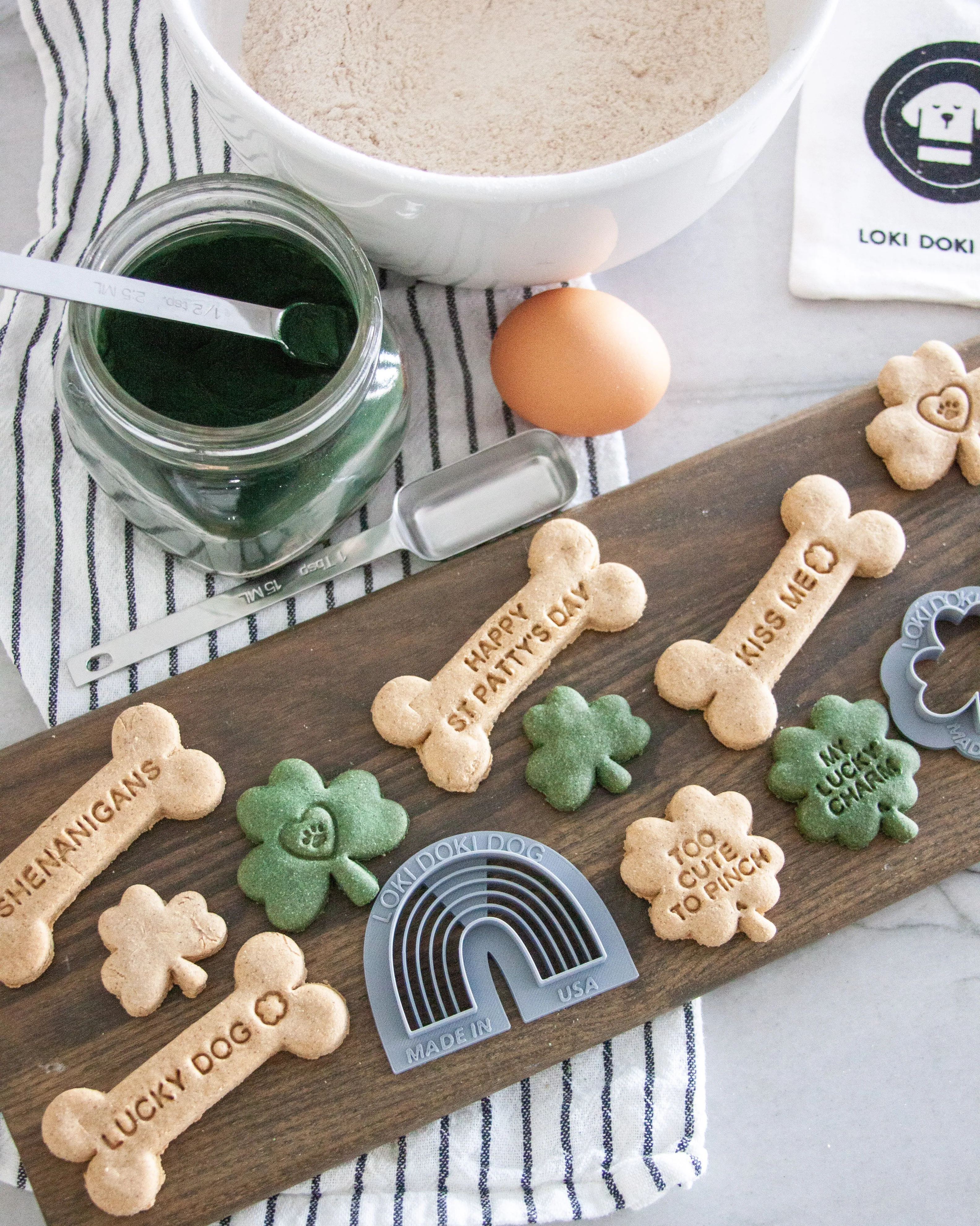 St Patrick's Day Bone Shaped Dog Biscuit Cookie Cutters