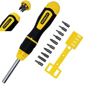 Stanley 11 Piece Multibit Ratchet Screwdriver with Bits