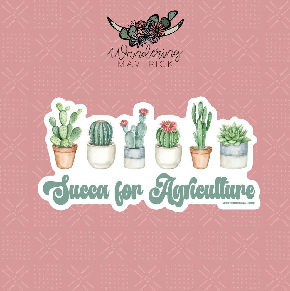 Succa For Agriculture Sticker