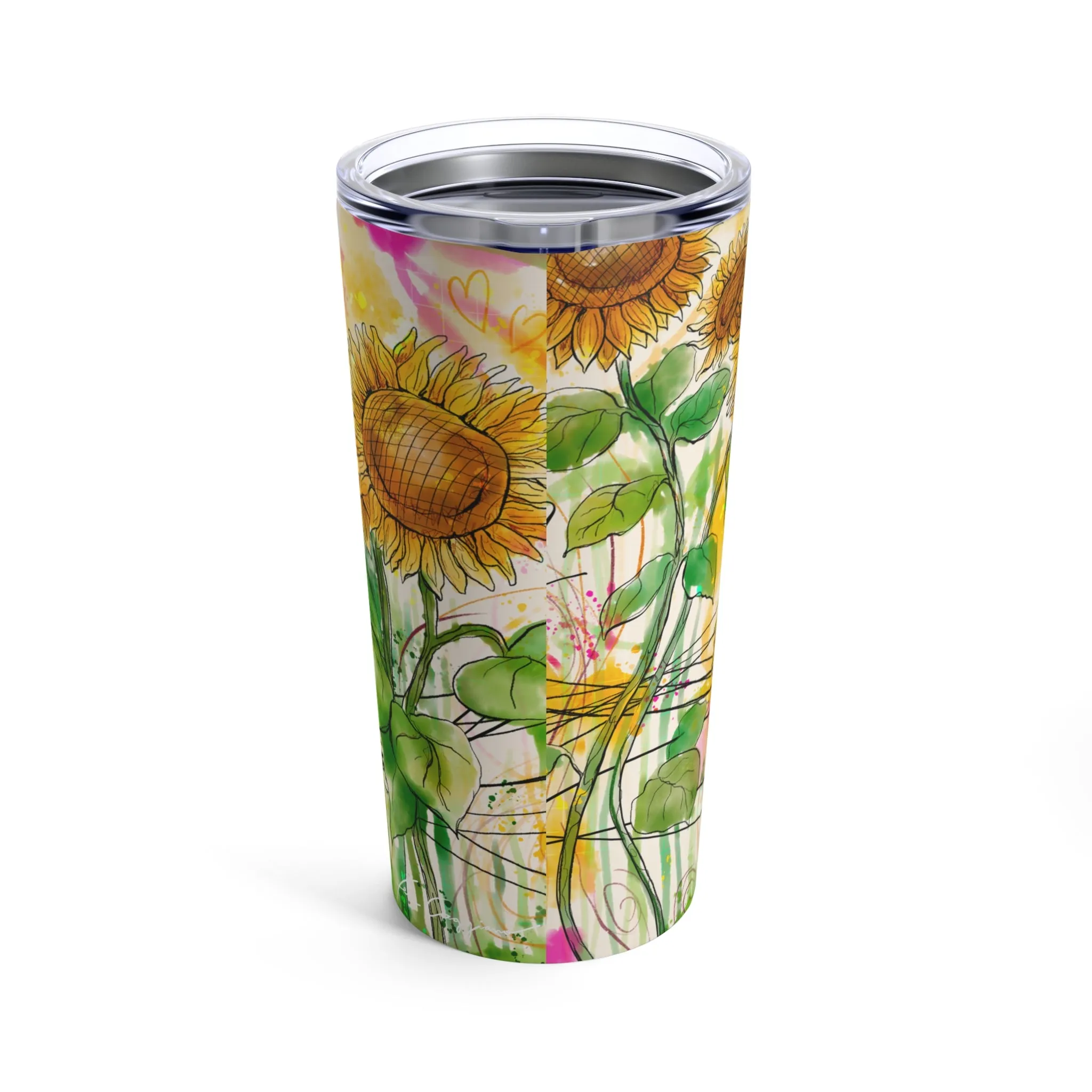Sunflowers Party Tumbler 20oz