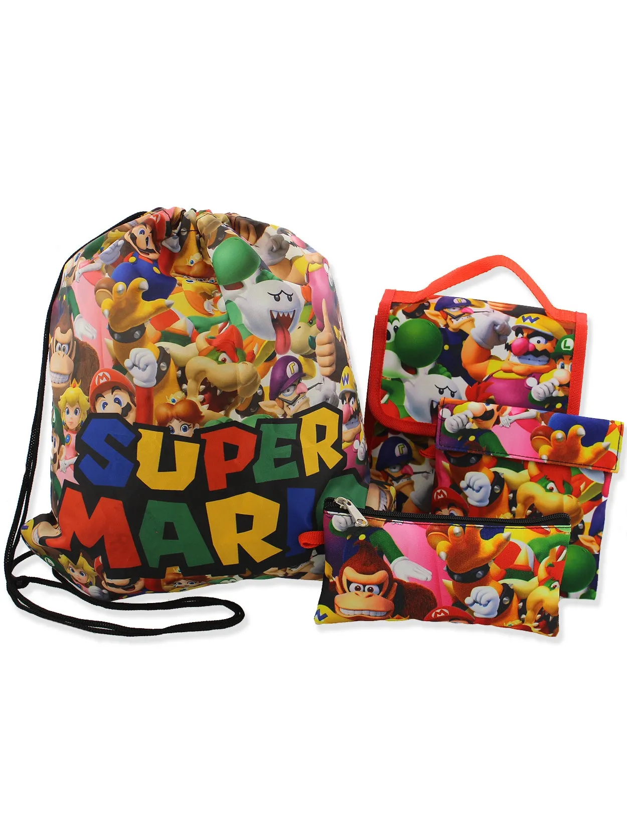 Super Mario 16" School Backpack Set