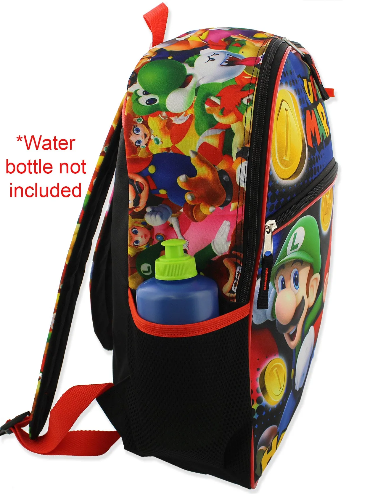 Super Mario 16" School Backpack Set