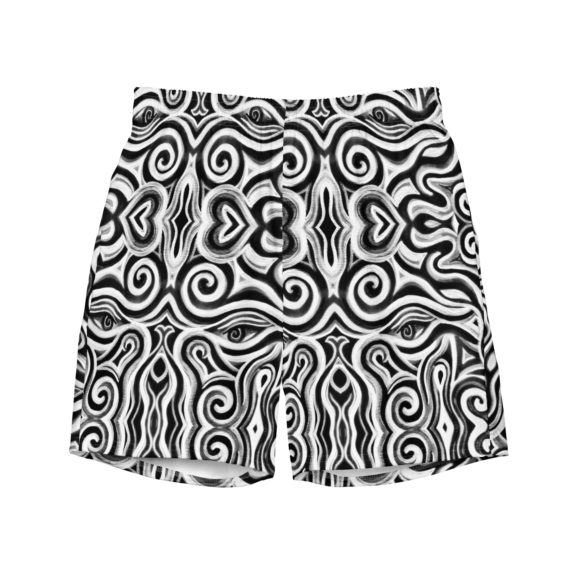 Swim Trunks ( Secret Internal Pocket)- "Time Travel" Design