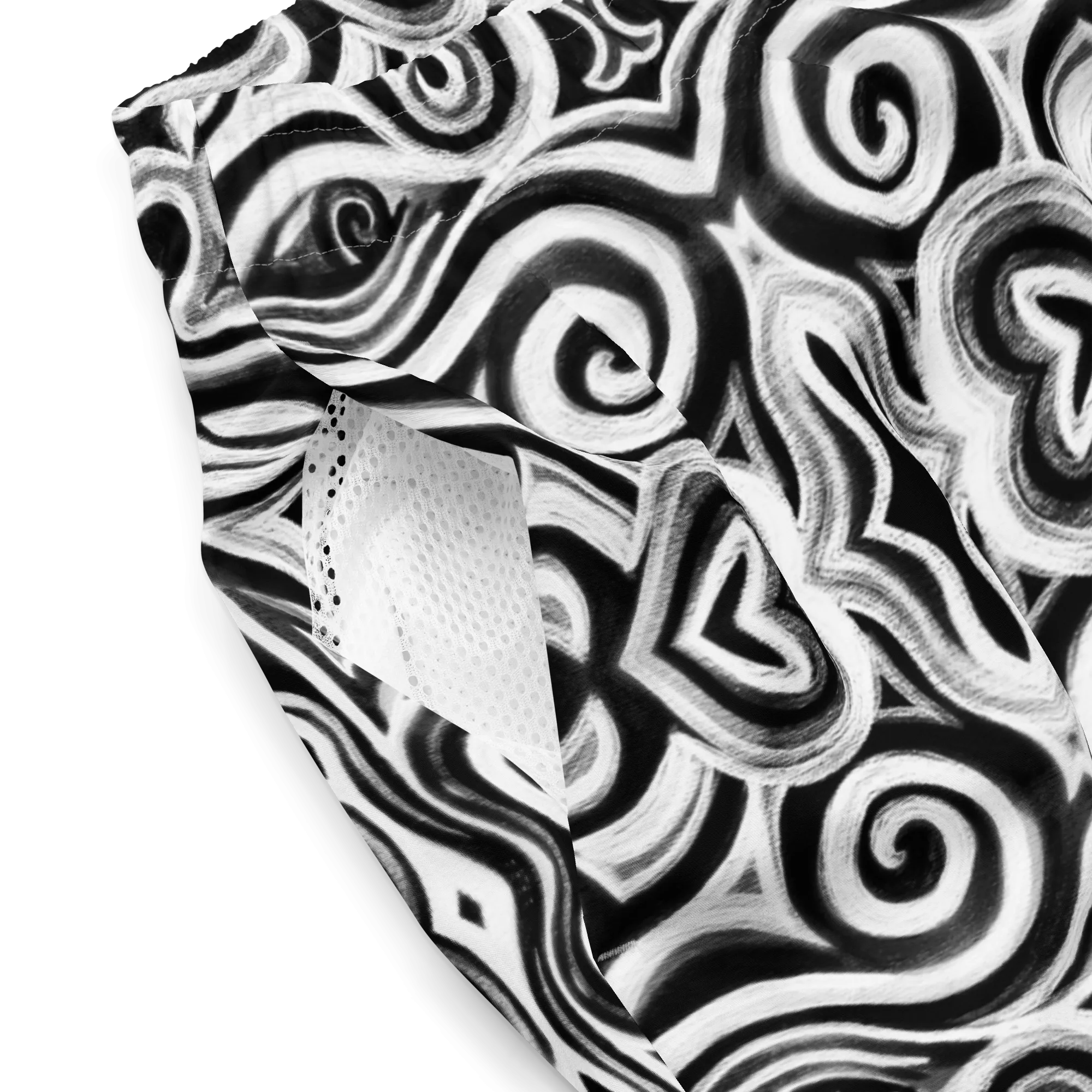 Swim Trunks ( Secret Internal Pocket)- "Time Travel" Design