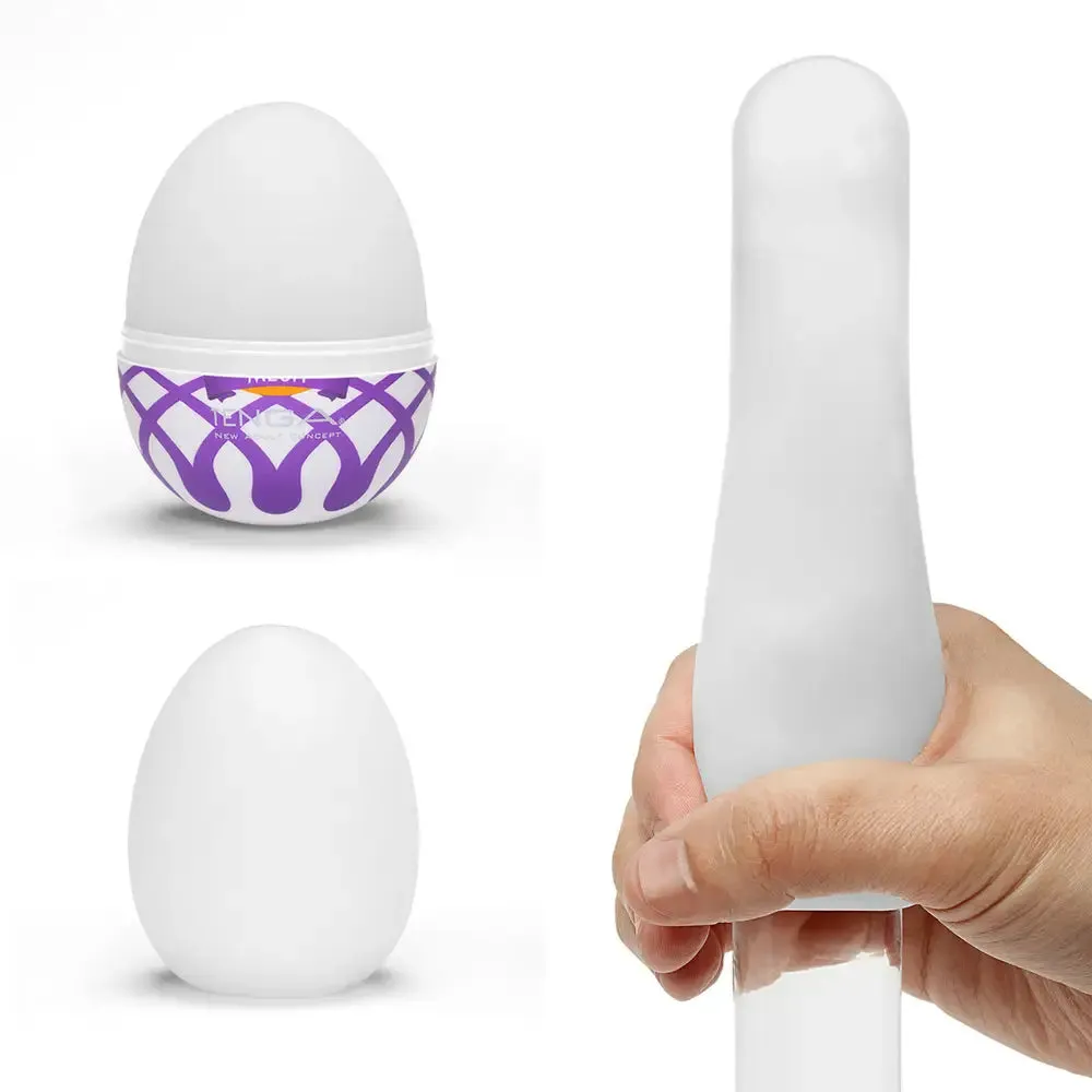 Tenga Mesh Silicone Clear Egg Masturbator
