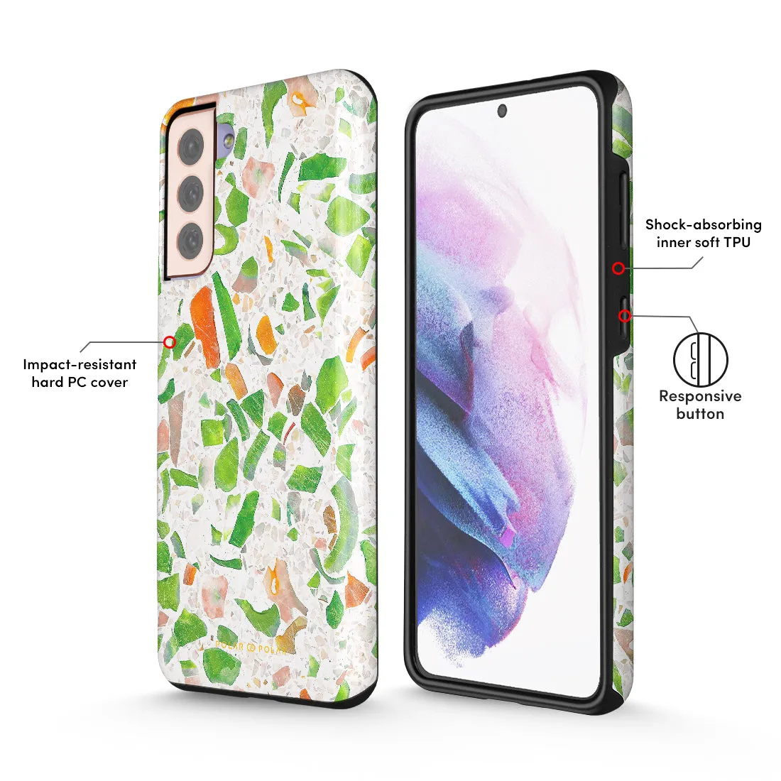 Terrazzo Green Custom - Samsung Galaxy S21 Plus 5G Case