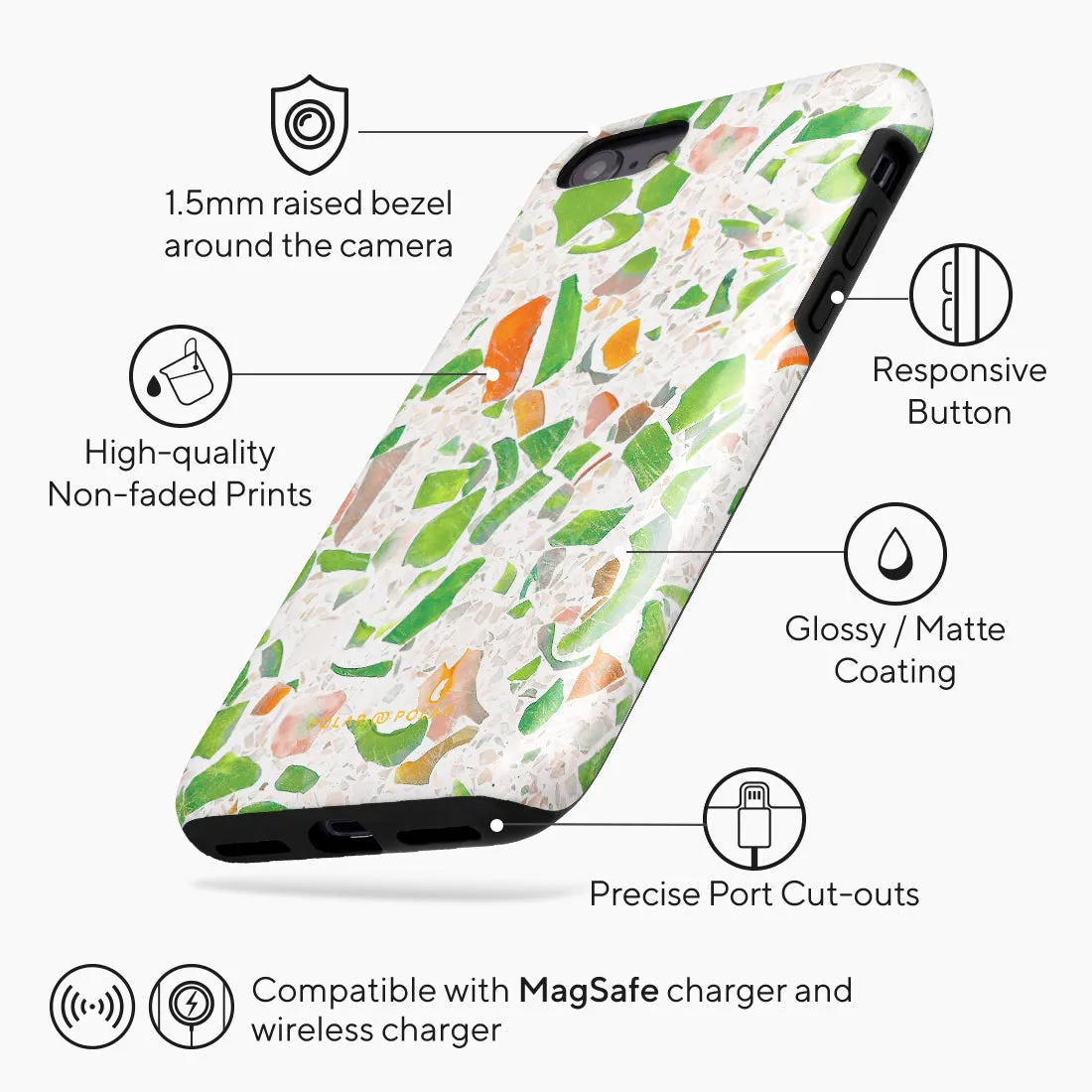 Terrazzo Green - iPhone SE3 / SE2 / 8 / 7 Case