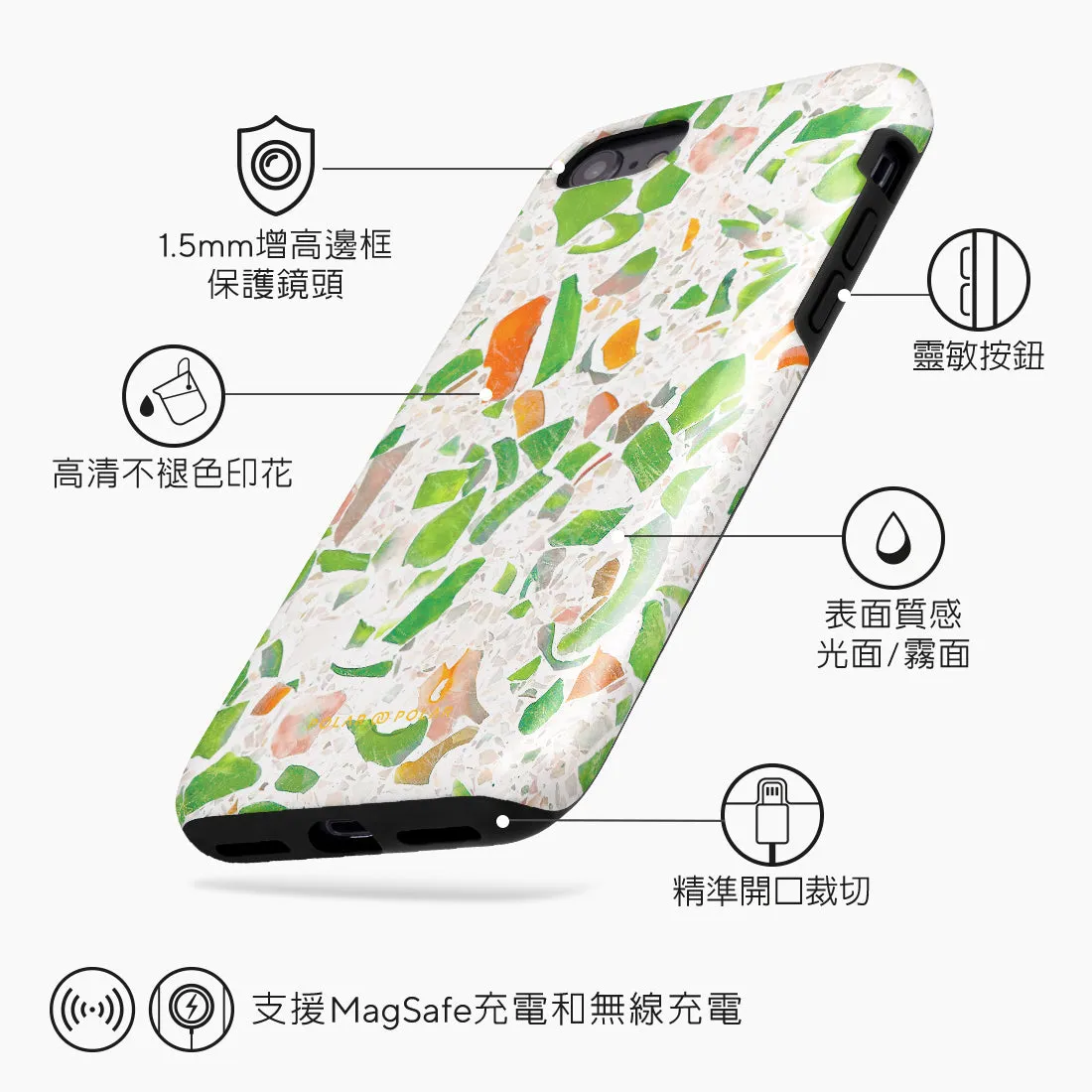 Terrazzo Green - iPhone SE3 / SE2 / 8 / 7 Case