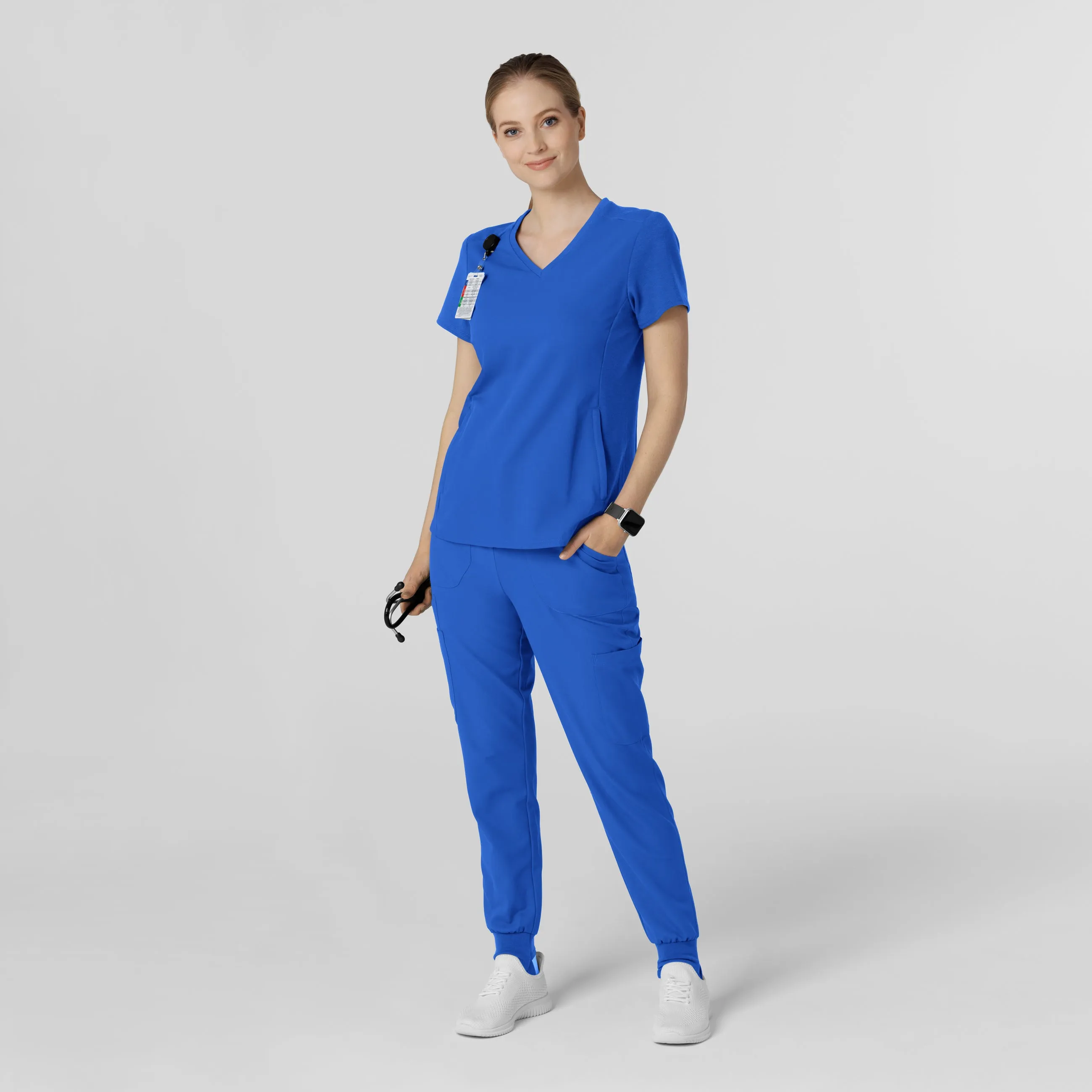 Thrive 5522 Convertible Stirrup Jogger Scrub Pants Royal
