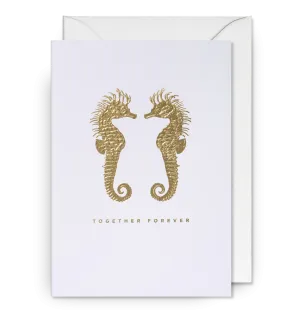 Together Forever Foiled Seahorses