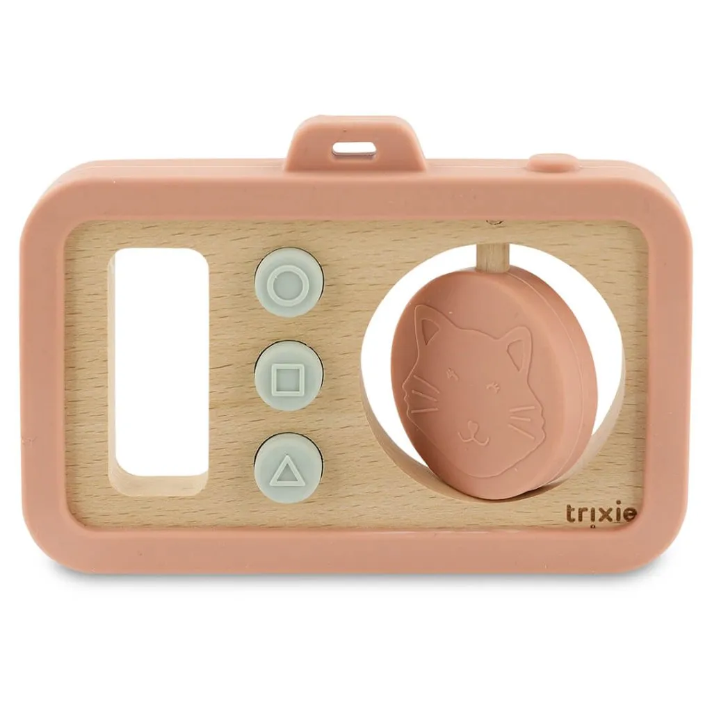 TRIXIE Wooden silicone baby camera - Mrs. Cat
