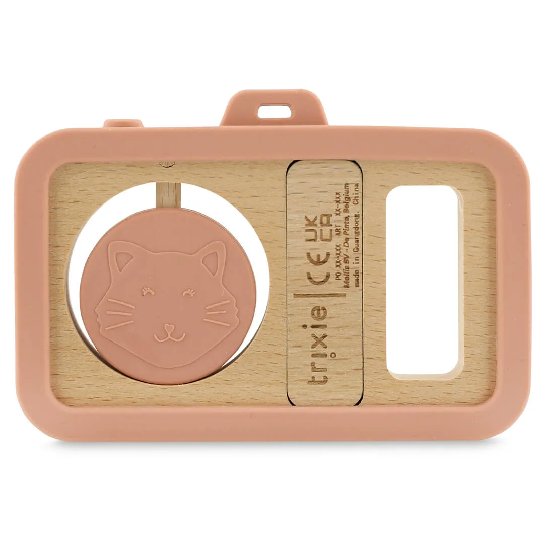 TRIXIE Wooden silicone baby camera - Mrs. Cat