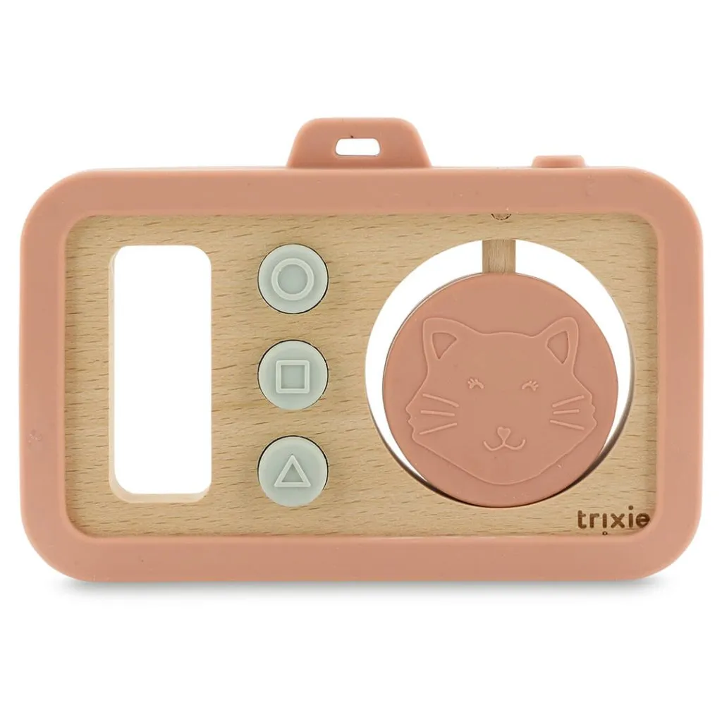 TRIXIE Wooden silicone baby camera - Mrs. Cat