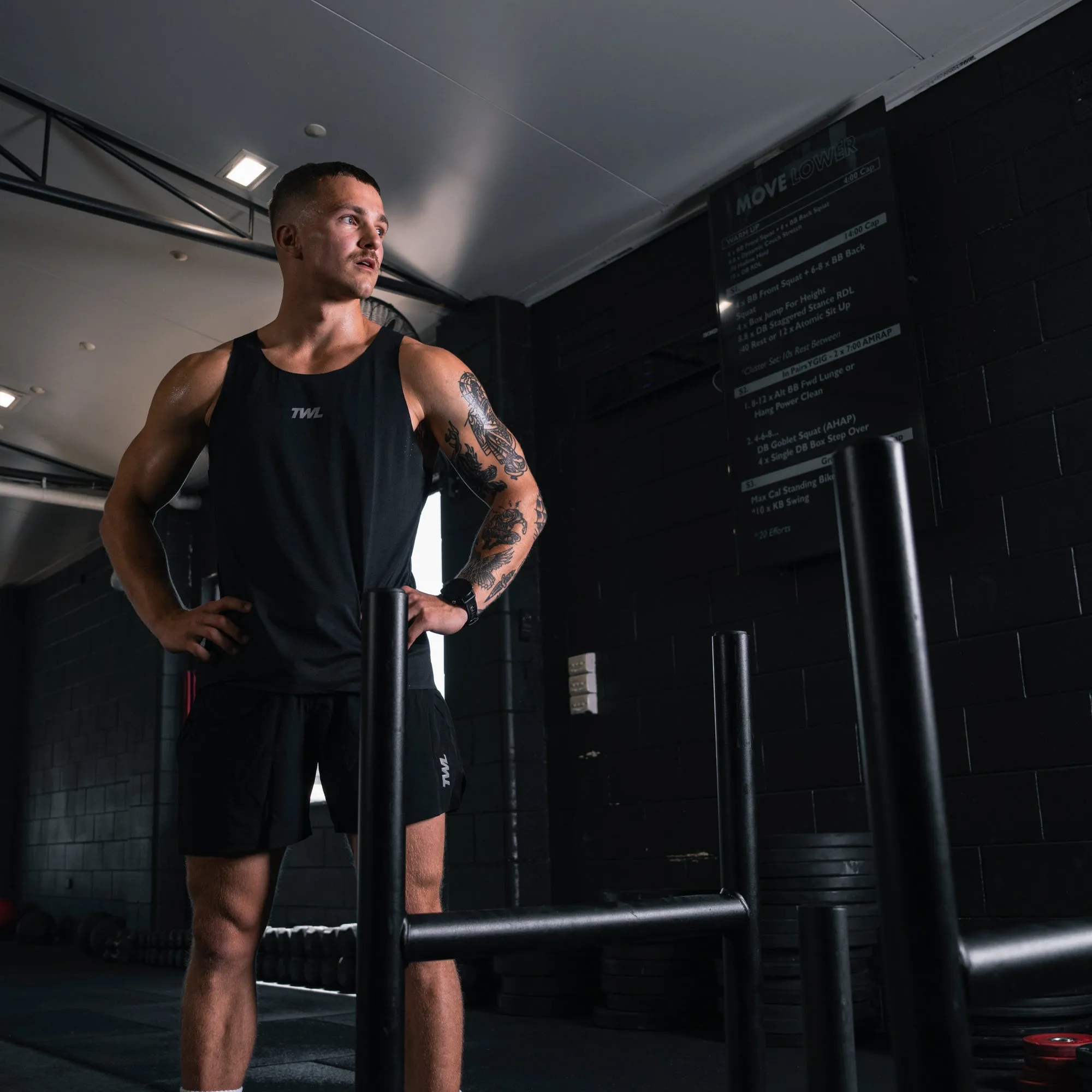 TWL - MEN'S EVERYDAY TANK - BLACK/WHITE