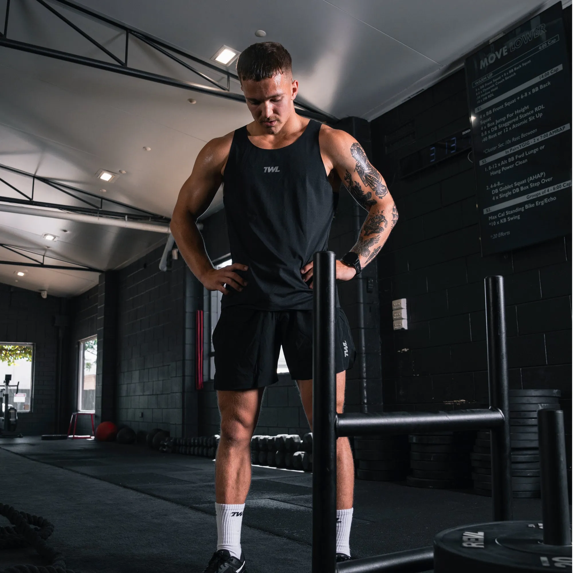 TWL - MEN'S EVERYDAY TANK - BLACK/WHITE
