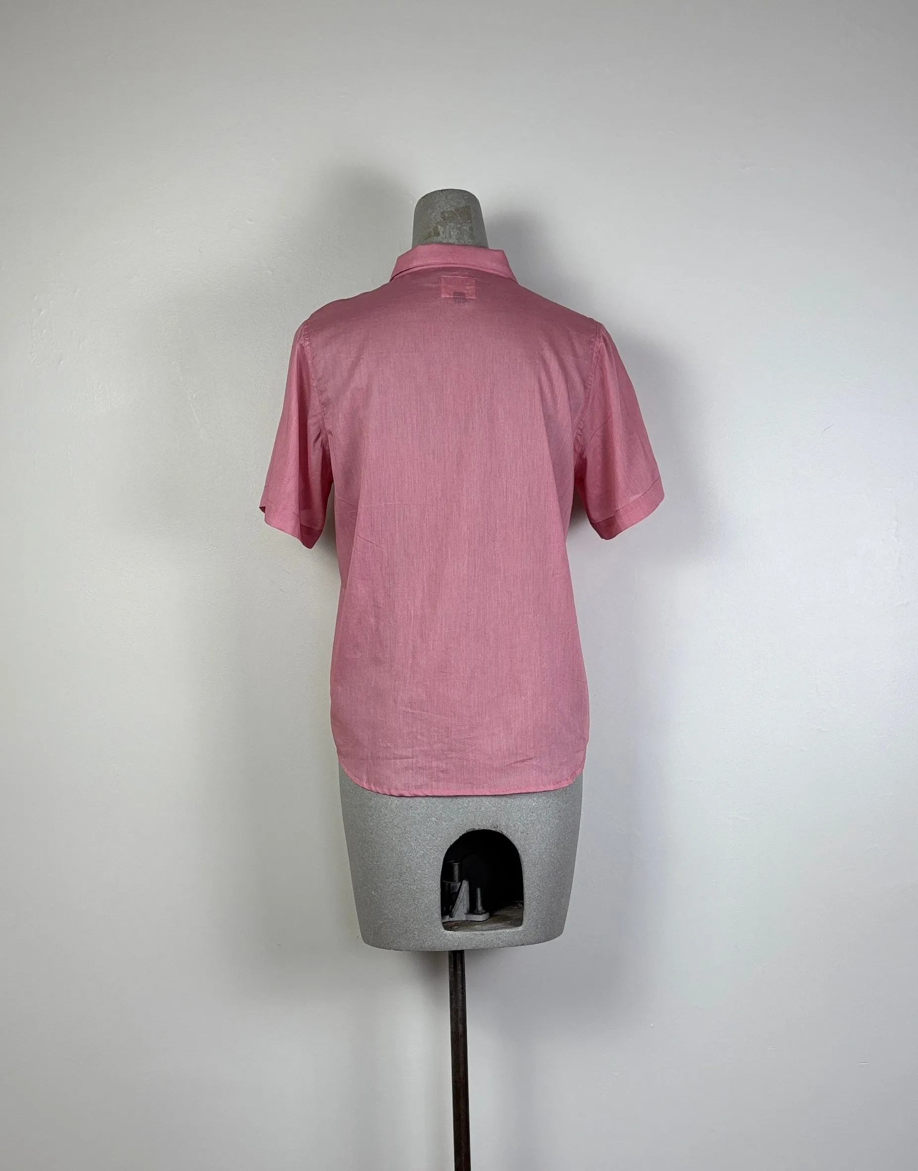 Uqnatu  ~  Pleat Sleeve Blouse - Rose Quartz