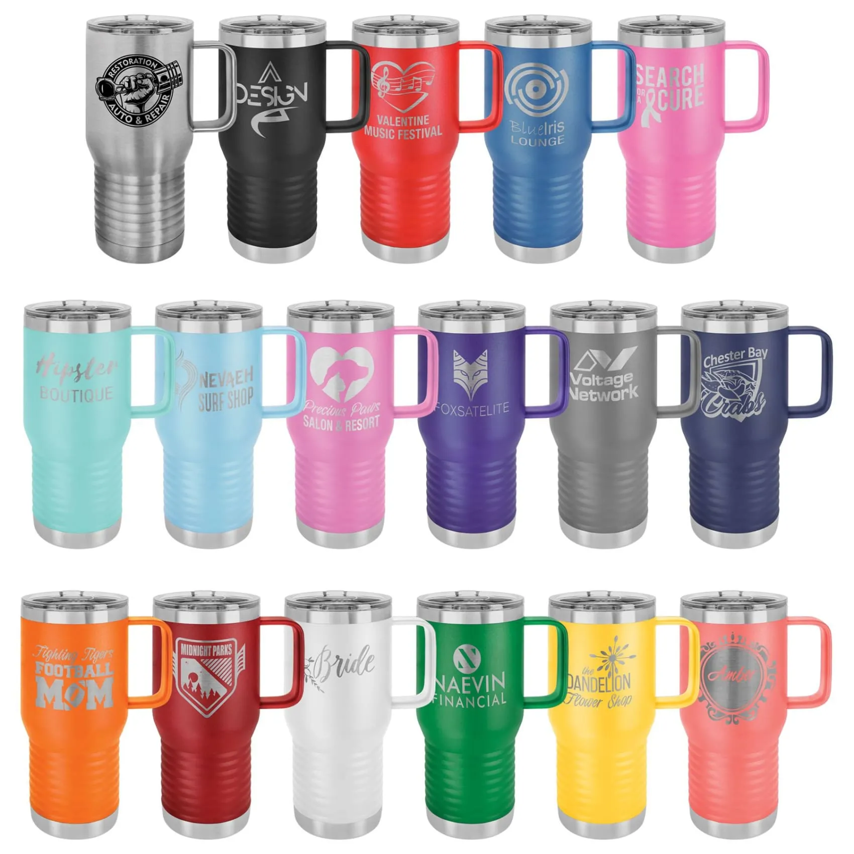Vacuum Insulated Travel Mug with Slider Lid