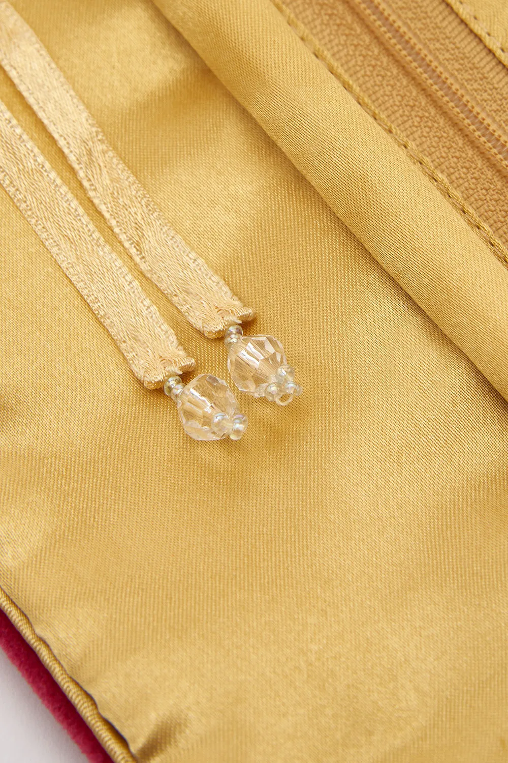 VELVET JEWELRY ROLL - ROSE