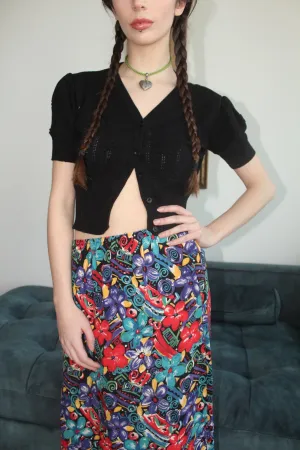 Vintage Embossed Short Sleeve Knit (S)