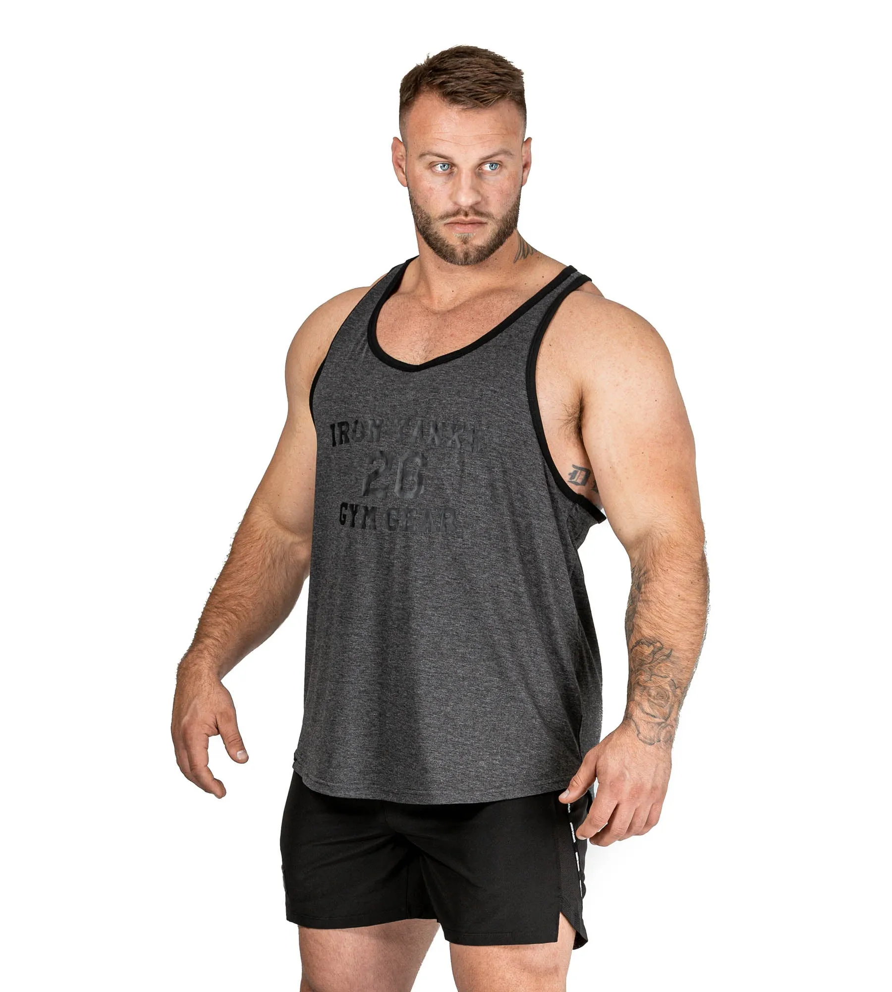 Vintage Singlet - Charcoal