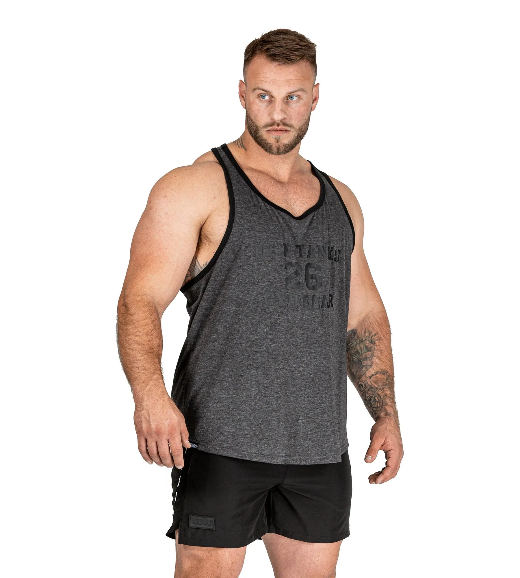 Vintage Singlet - Charcoal