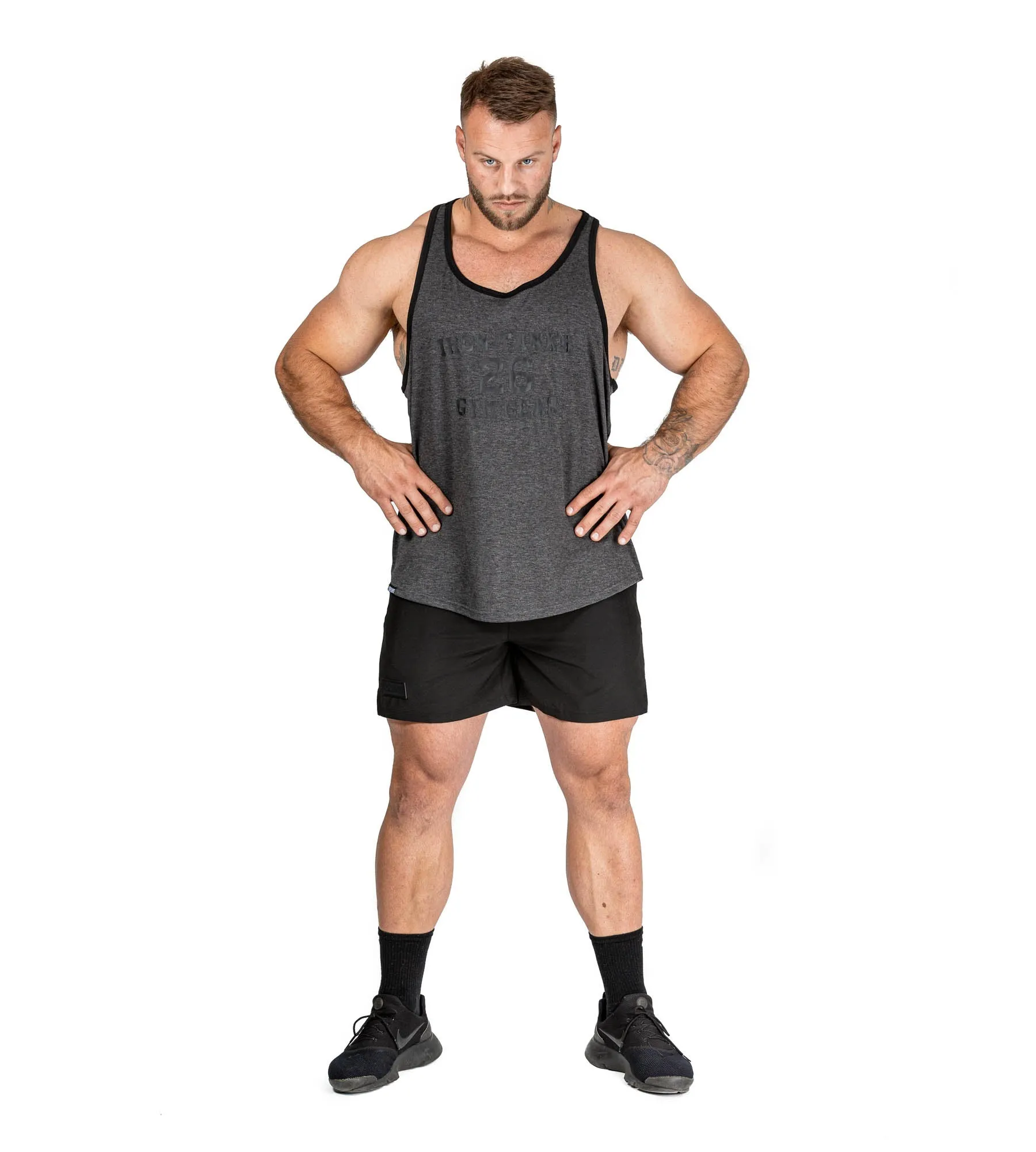 Vintage Singlet - Charcoal