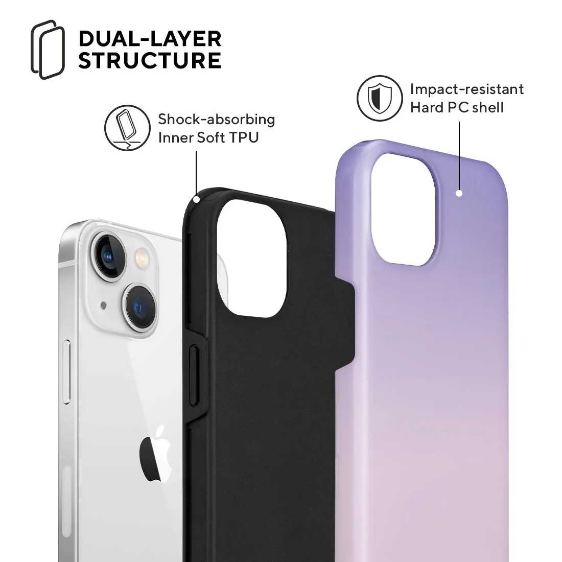 Violet Blue Pastel - iPhone 13 Case