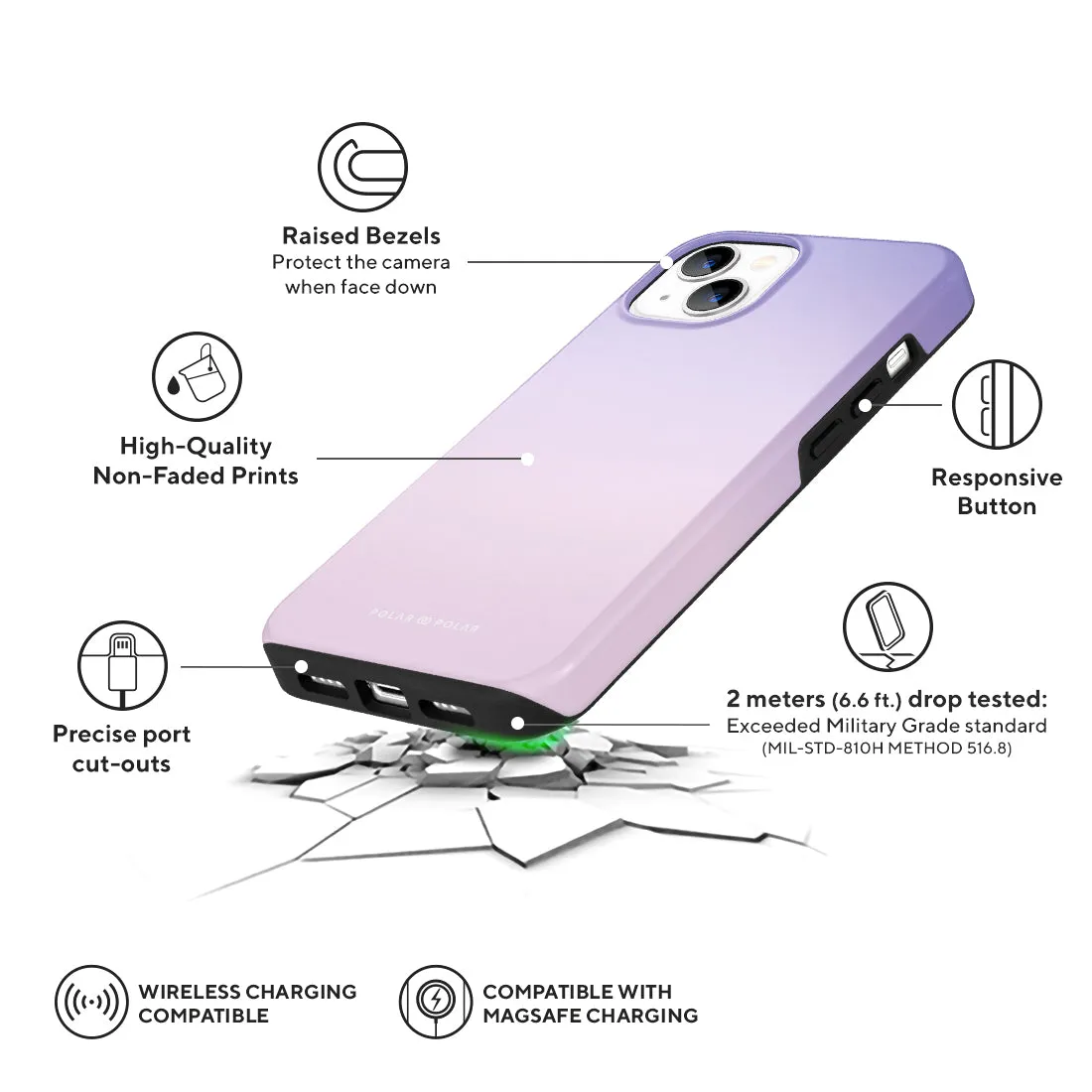 Violet Blue Pastel - iPhone 13 Case