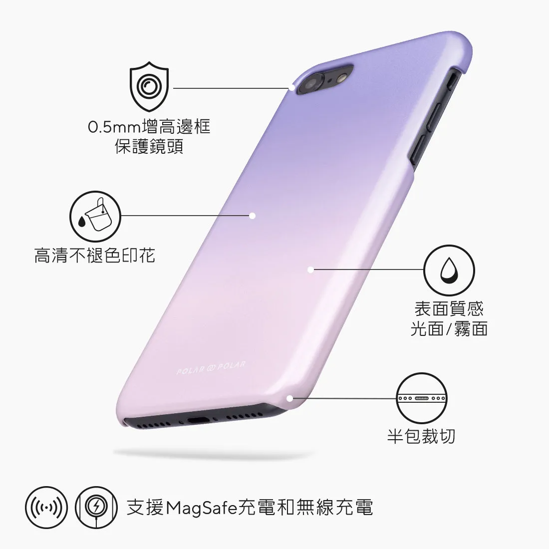 Violet Blue Pastel - iPhone SE3 / SE2 / 8 / 7 Case