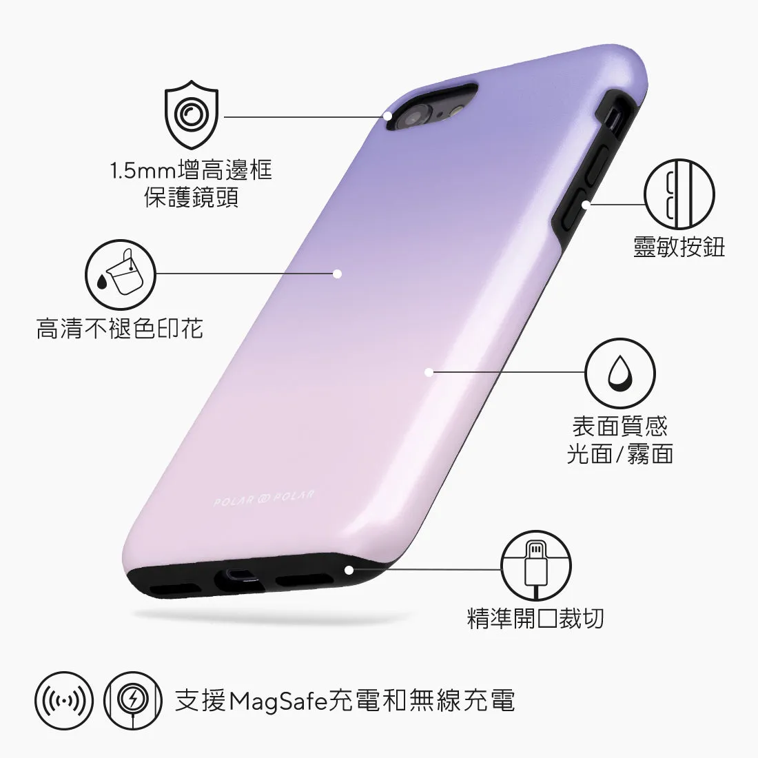 Violet Blue Pastel - iPhone SE3 / SE2 / 8 / 7 Case