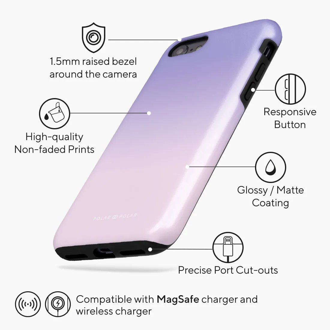 Violet Blue Pastel - iPhone SE3 / SE2 / 8 / 7 Case