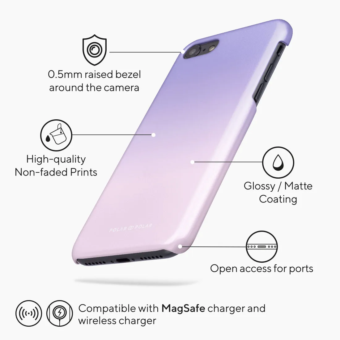 Violet Blue Pastel - iPhone SE3 / SE2 / 8 / 7 Case