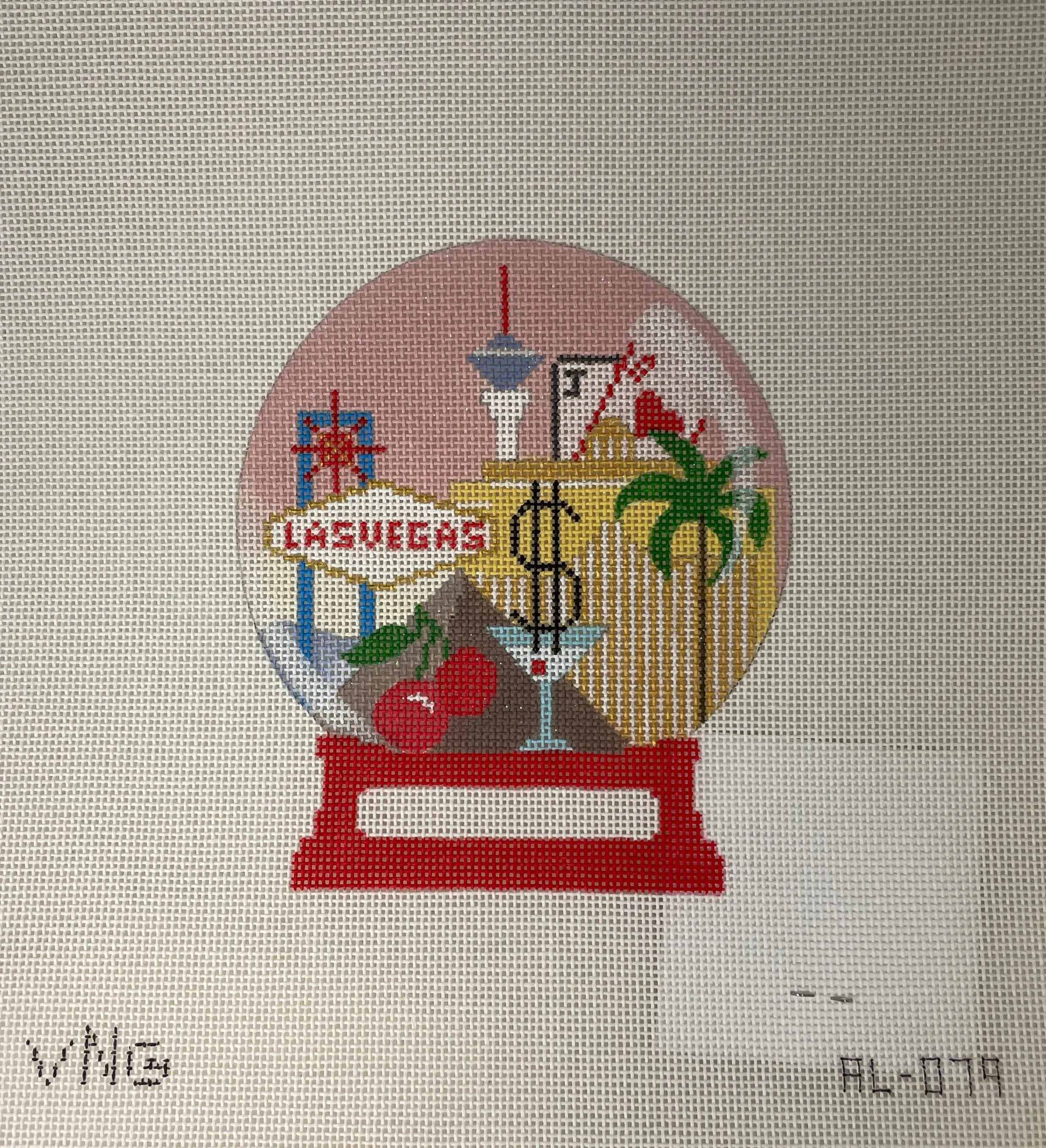 *VNG Canvas AL-079 Las Vegas Snow Globe