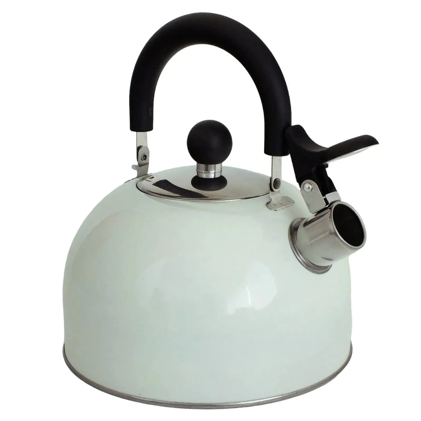 Voche 2.5L Cream Stainless Steel Stovetop Whistling Kettle