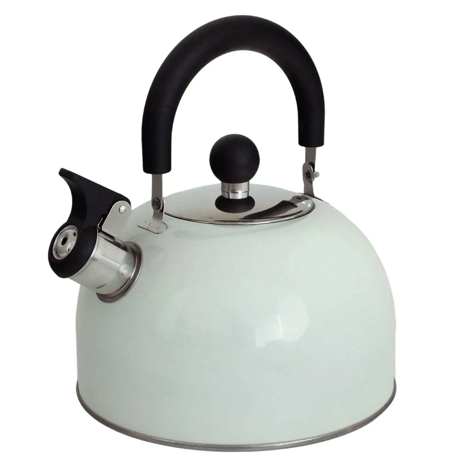 Voche 2.5L Cream Stainless Steel Stovetop Whistling Kettle