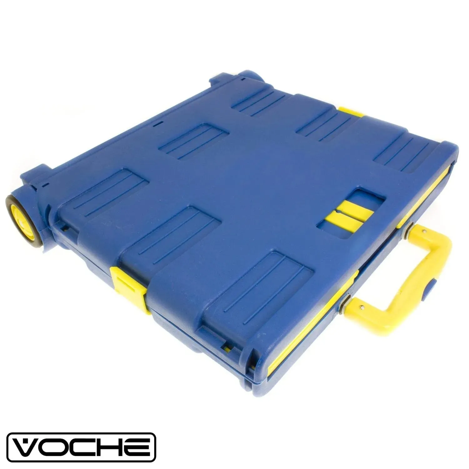 VOCHE® FOLDING SHOPPING TROLLEY CART FOLDABLE CAR BOOT STORAGE BOX 40KG CAPACITY