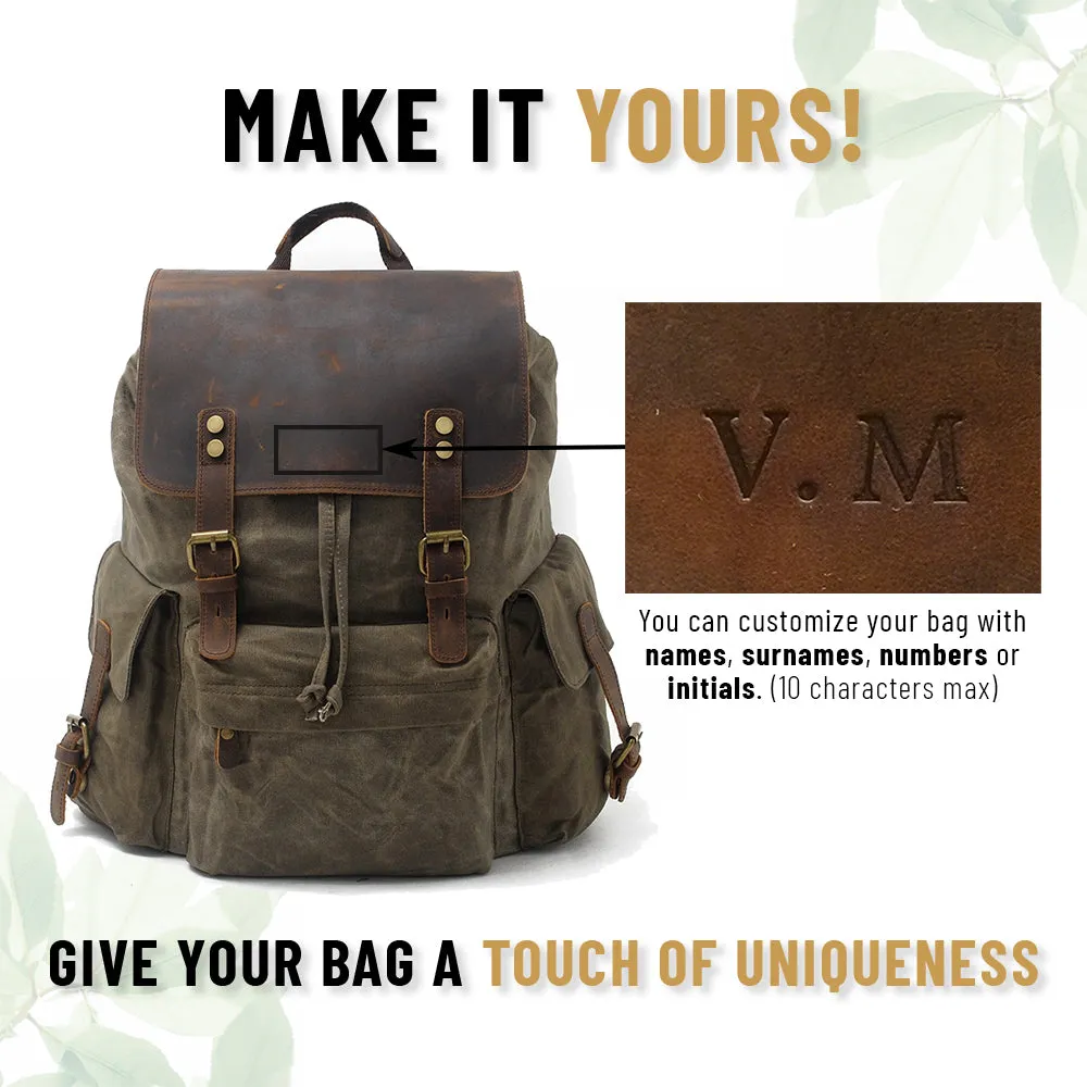 Wachscanvas Rucksack | LETTLAND
