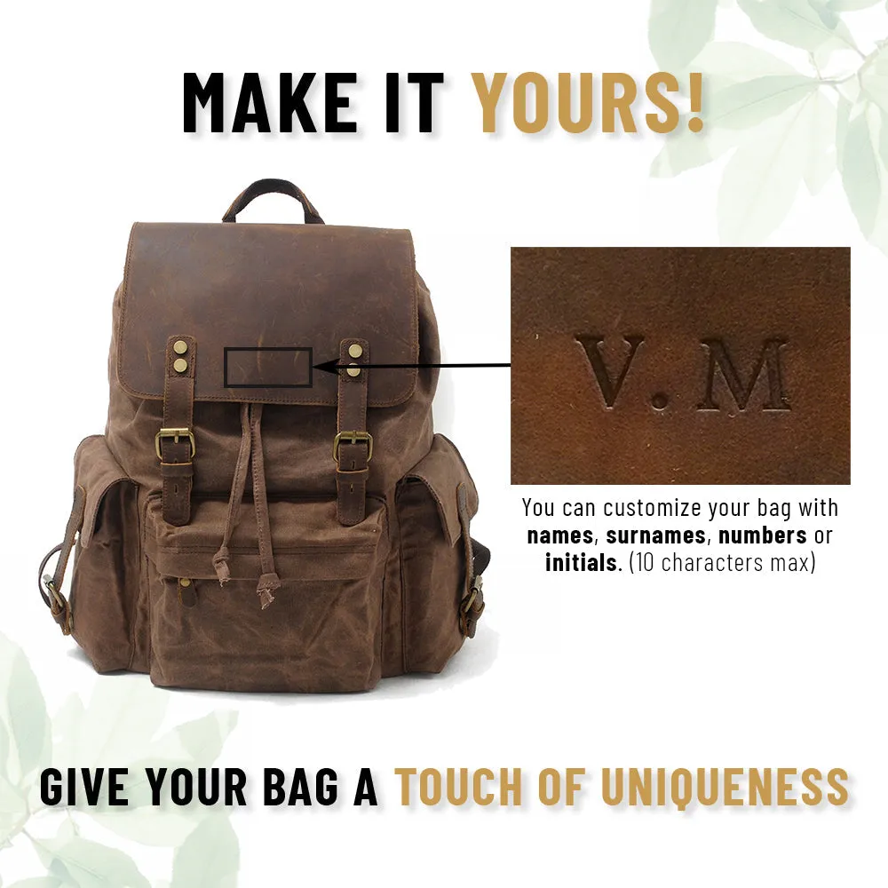 Wachscanvas Rucksack | LETTLAND
