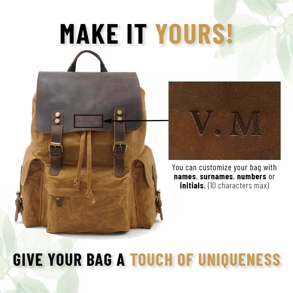 Wachscanvas Rucksack | LETTLAND