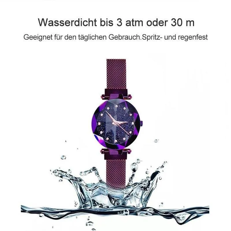 Wasserdichte Sternenhimmel Mädchen Armbanduhr
