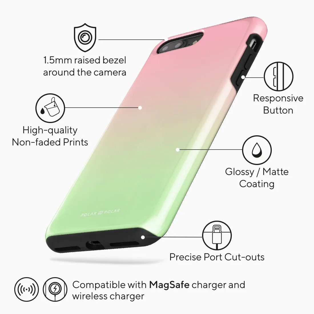 Watermelon Pastel - iPhone 8 Plus/7 Plus Case