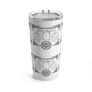 White Dragon Mahjong Tumbler 20oz